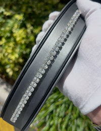 18k White Gold Oval Diamond Tennis Bracelet
