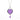Women's Amethyst and Diamond Pendulum Pendant Necklace in 14k White Gold