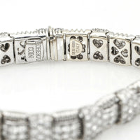Roberto Coin Pave Diamond 1-Row Appassionata Bracelet in 18k White Gold