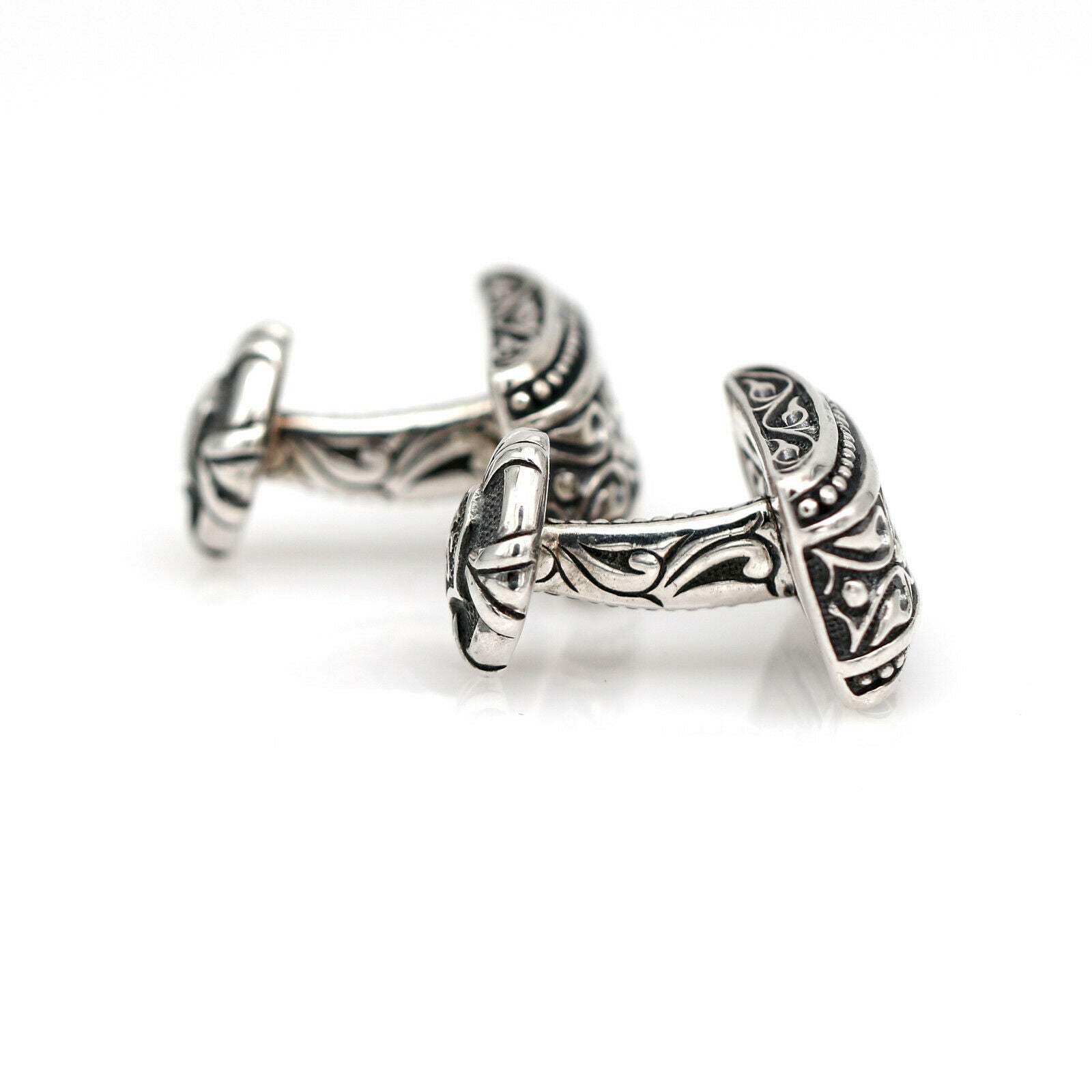 Scott Kay Sparta Cufflinks in Sterling Silver with Original Case MINT