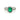 Emerald Engagement Ring with Diamonds in 18k White Gold ( 2.50 ct tw )