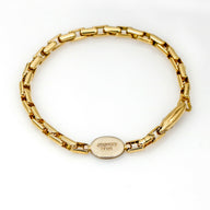 Baraka Men's Box Link Chain Bracelet in 18k Yellow Gold