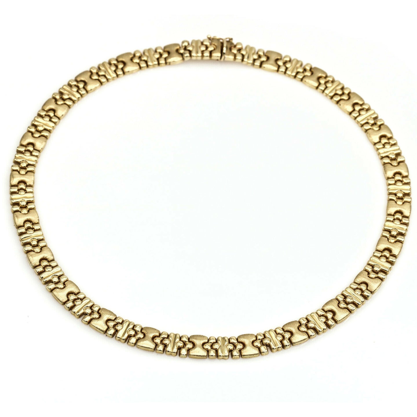 Women's Italian Made Statement Link Chain Necklace in 14k Yellow Gold