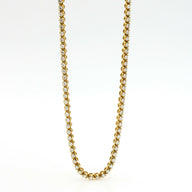 16.00 carats Diamond Tennis Necklace in 14k Yellow Gold 16.5"
