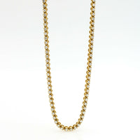 16.00 carats Diamond Tennis Necklace in 14k Yellow Gold 16.5"