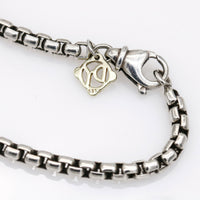 David Yurman Medium Box Chain Necklace with an Accent of 14K Gold, 3.6mm