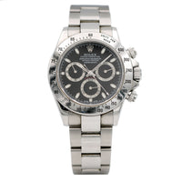 Rolex Cosmograph Daytona Steel Bezel Black Dial 116520