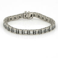 10.50 carat Women's Diamond Tennis Bracelet in 14k White Gold