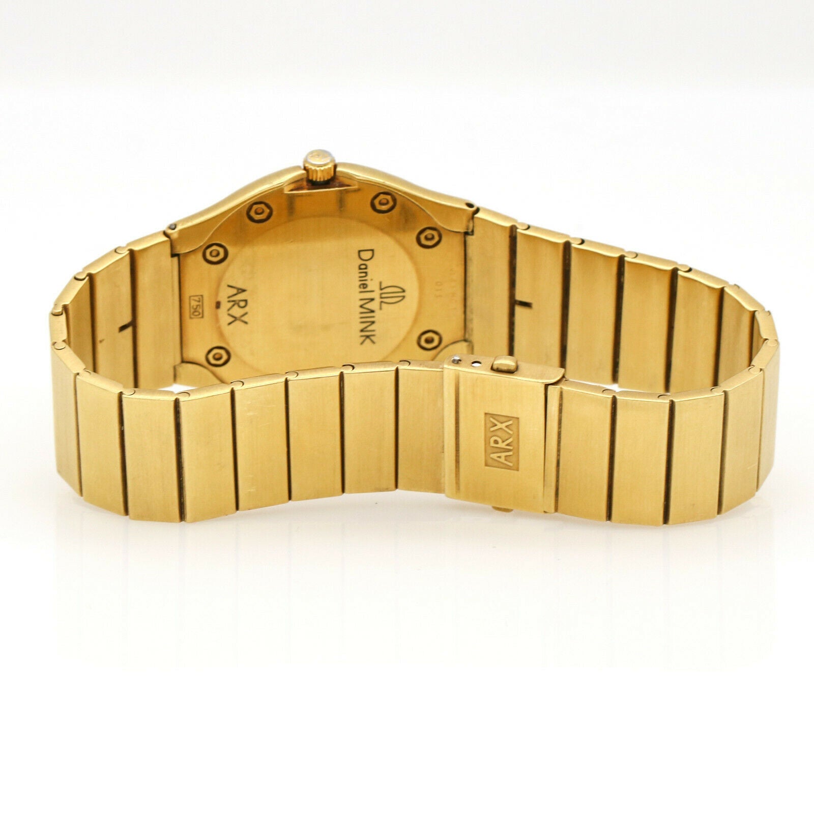Daniel Mink ARX Men's Cage Quartz Watch in 18k Yellow Gold