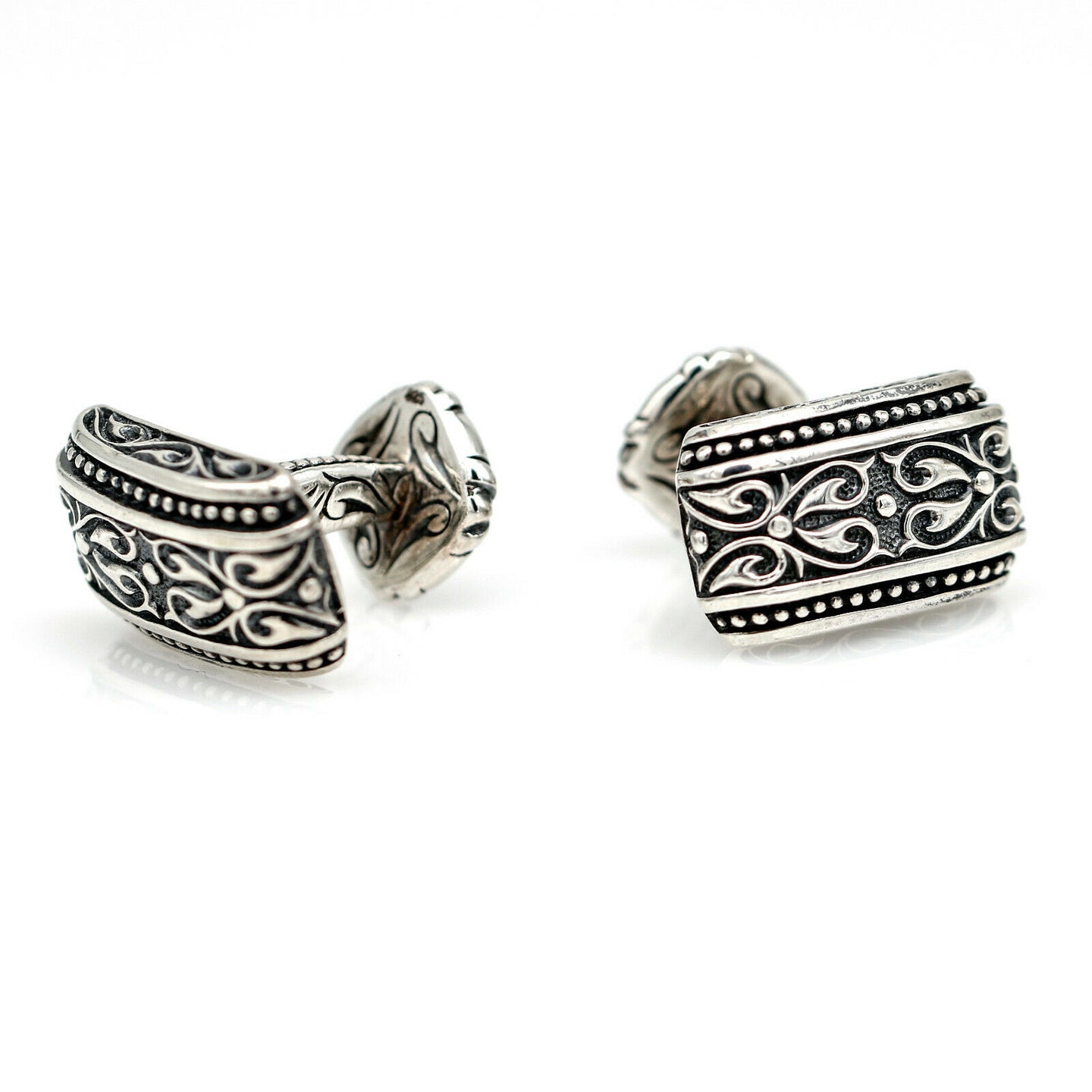Scott Kay Sparta Cufflinks in Sterling Silver with Original Case MINT