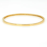 Women's Diamond Hinged Bangle Bracelet in 18k Yellow Gold 1.56 ct tw