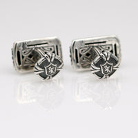 Scott Kay Sparta Cufflinks in Sterling Silver with Original Case MINT