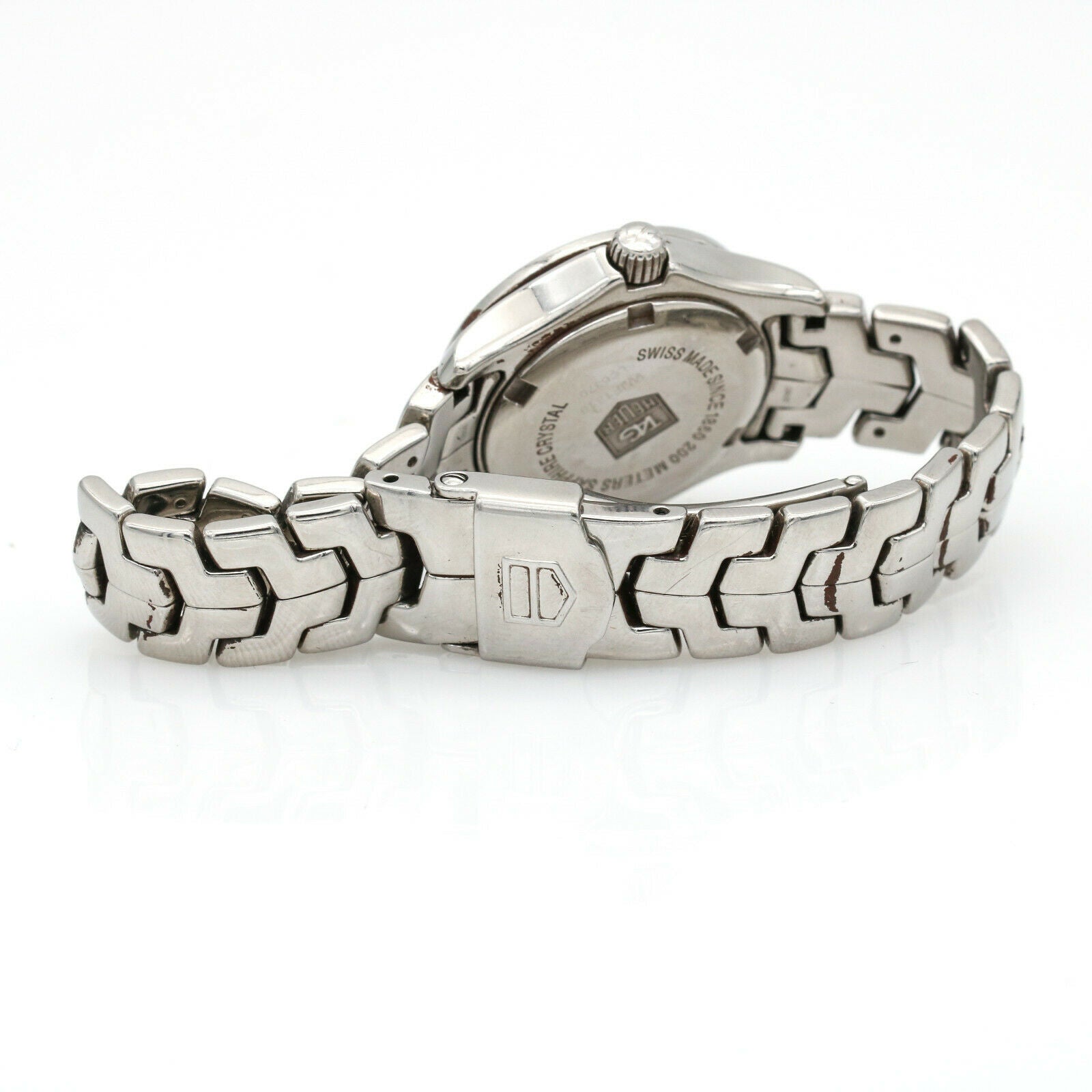 Tag Heuer Women's Link Watch in Stainless Steel with MOP Dial and Diamonds