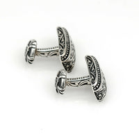 Scott Kay Sparta Cufflinks in Sterling Silver with Original Case MINT