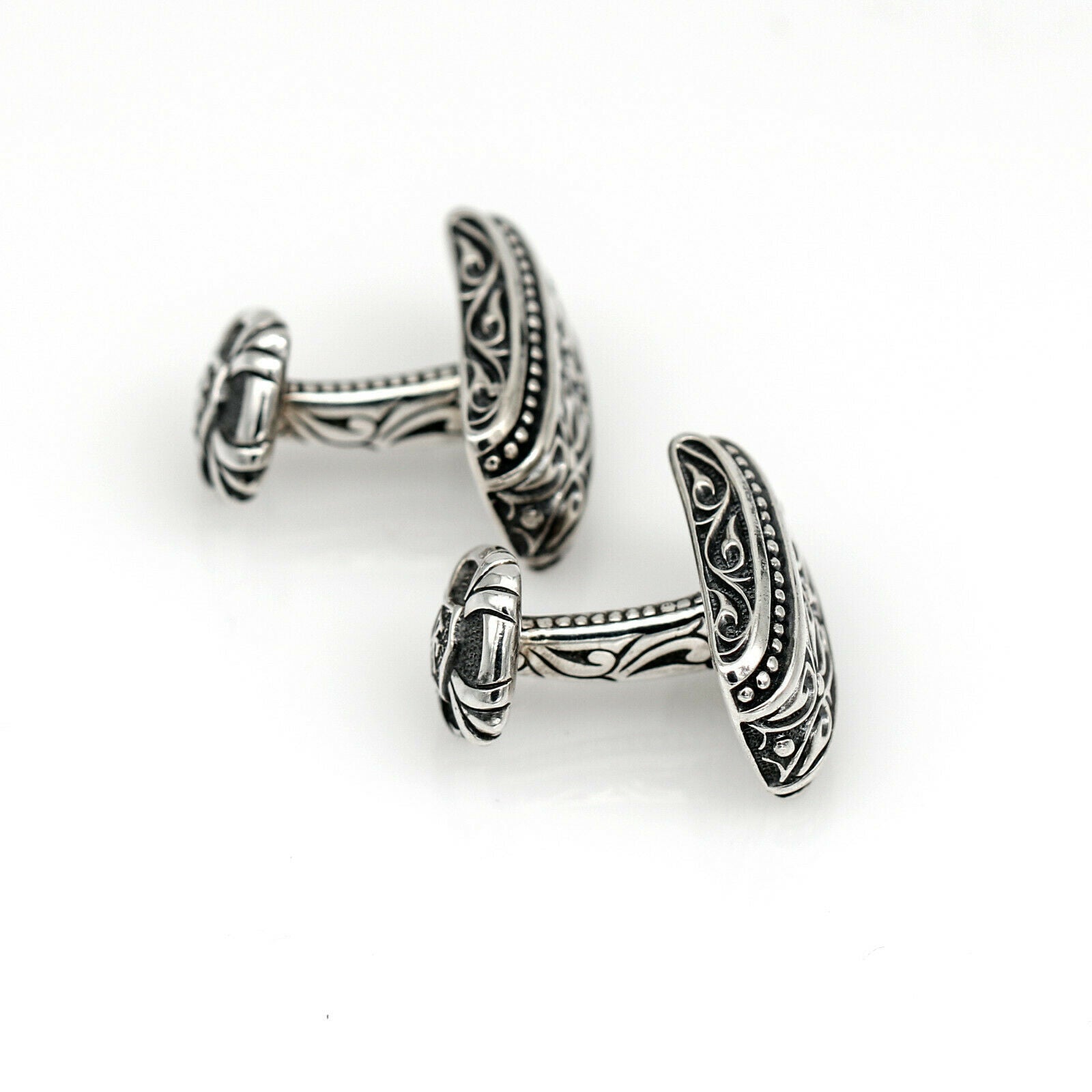 Scott Kay Sparta Cufflinks in Sterling Silver with Original Case MINT
