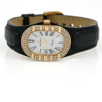 Bertolucci Serena 18k Yellow Gold Watch with Diamond Bezel With Box & Papers