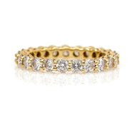 2.50 carat Diamond Eternity Band Ring in 14k Yellow Gold