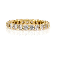 2.50 carat Diamond Eternity Band Ring in 14k Yellow Gold
