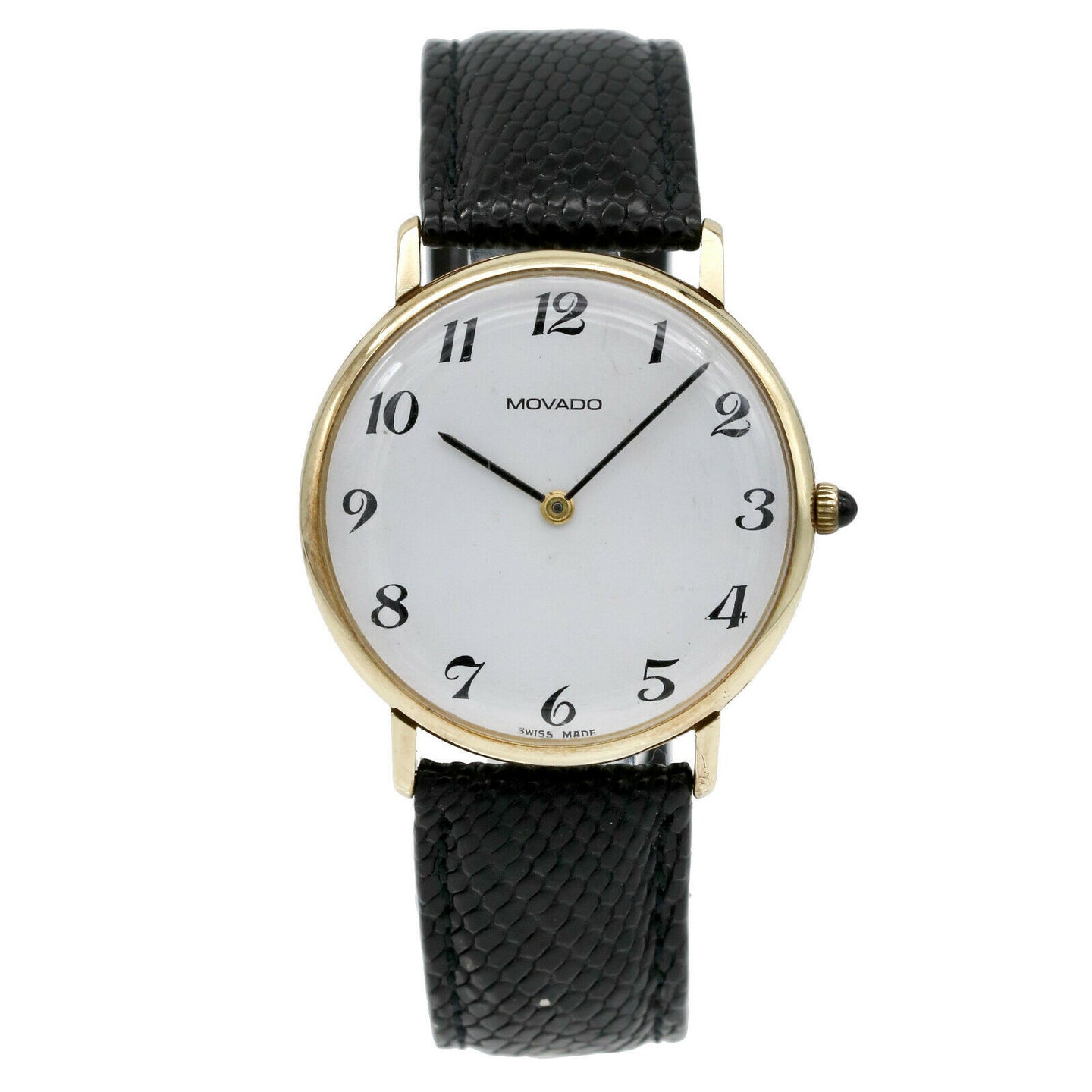 Movado Zenith 14k Yellow Gold Vintage Men's Watch White Dial 361180172