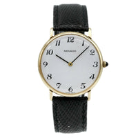 Movado Zenith 14k Yellow Gold Vintage Men's Watch White Dial 361180172