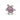 Pink Tourmaline and Amethyst Turtle Pin in 14k White Gold