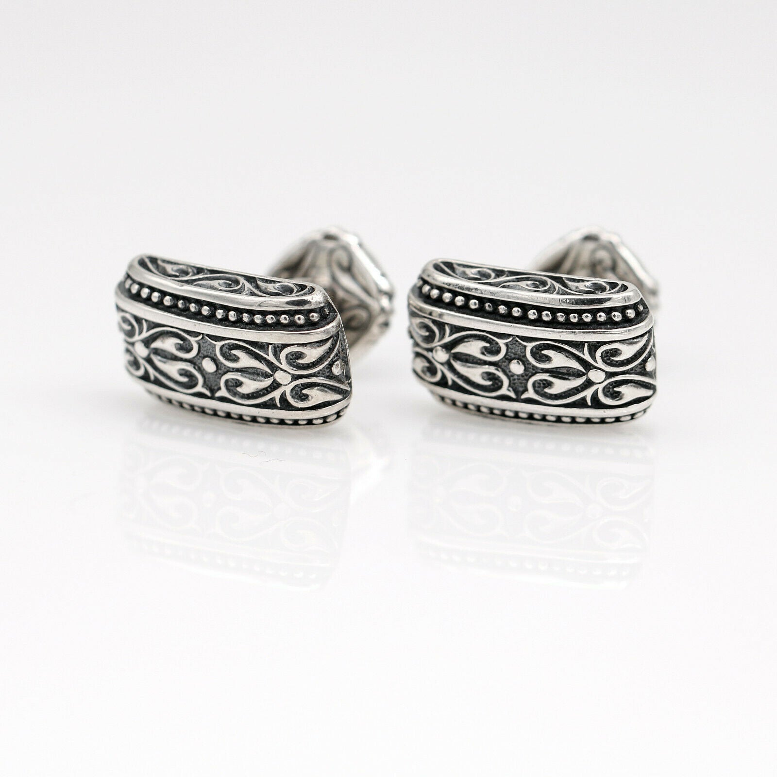 Scott Kay Sparta Cufflinks in Sterling Silver with Original Case MINT