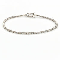 Women's Diamond Tennis Bracelet in 18k White Gold 1.96 ct