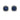 Women's Blue Sapphire and Diamond Cushion Stud Earrings in 18k White Gold