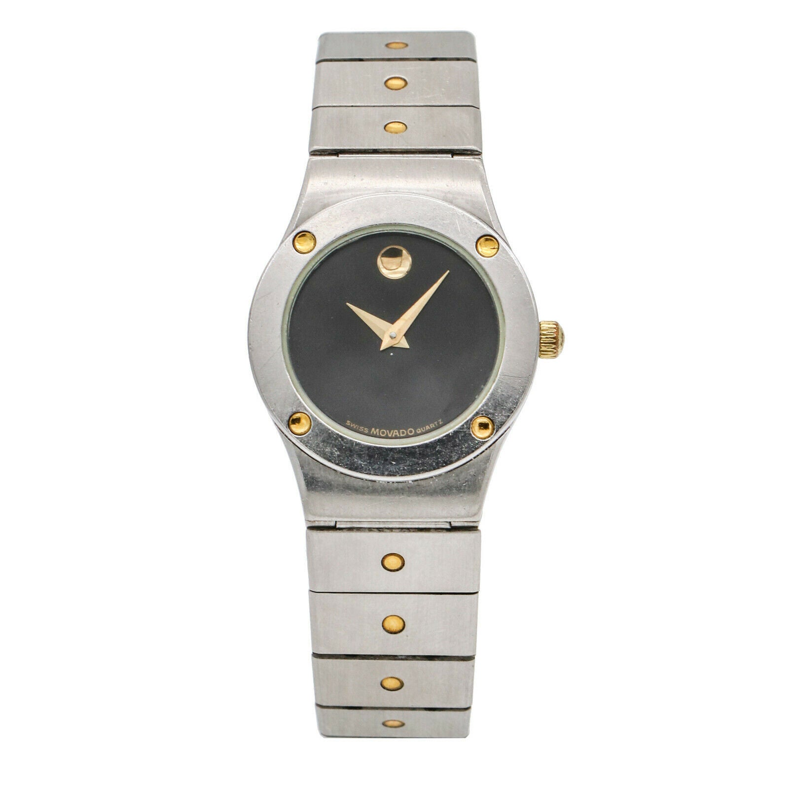 Ladies Movado SE Stainless Steel and 18k Gold Quartz Watch
