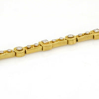 H&I Designer Diamond Link Bracelet in 18k Yellow Gold