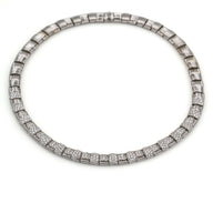 Roberto Coin Pave Diamond Appassionata Necklce in 18k White Gold