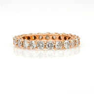 2.20 carat Diamond Eternity Band Ring in 14k Rose Gold
