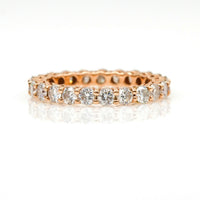 2.20 carat Diamond Eternity Band Ring in 14k Rose Gold