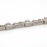 H&I Designer Diamond Link Bracelet in 18k White Gold