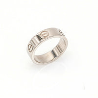 Cartier Love Ring Size 6 in 18k White Gold with Certificate