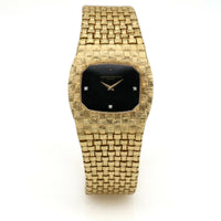 Vacheron Constantin Basket Weave Style Gold Watch