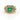 Men's Emerald and Diamond Statement Ring in 18k Yellow Gold