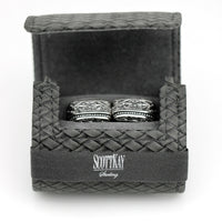Scott Kay Sparta Cufflinks in Sterling Silver with Original Case MINT
