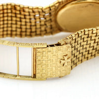 Vacheron Constantin Basket Weave Style Gold Watch