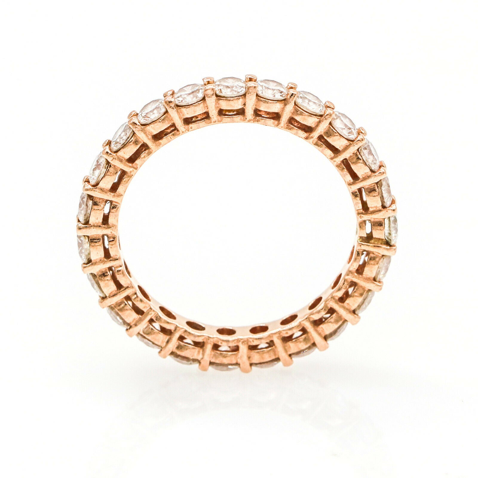 2.20 carat Diamond Eternity Band Ring in 14k Rose Gold