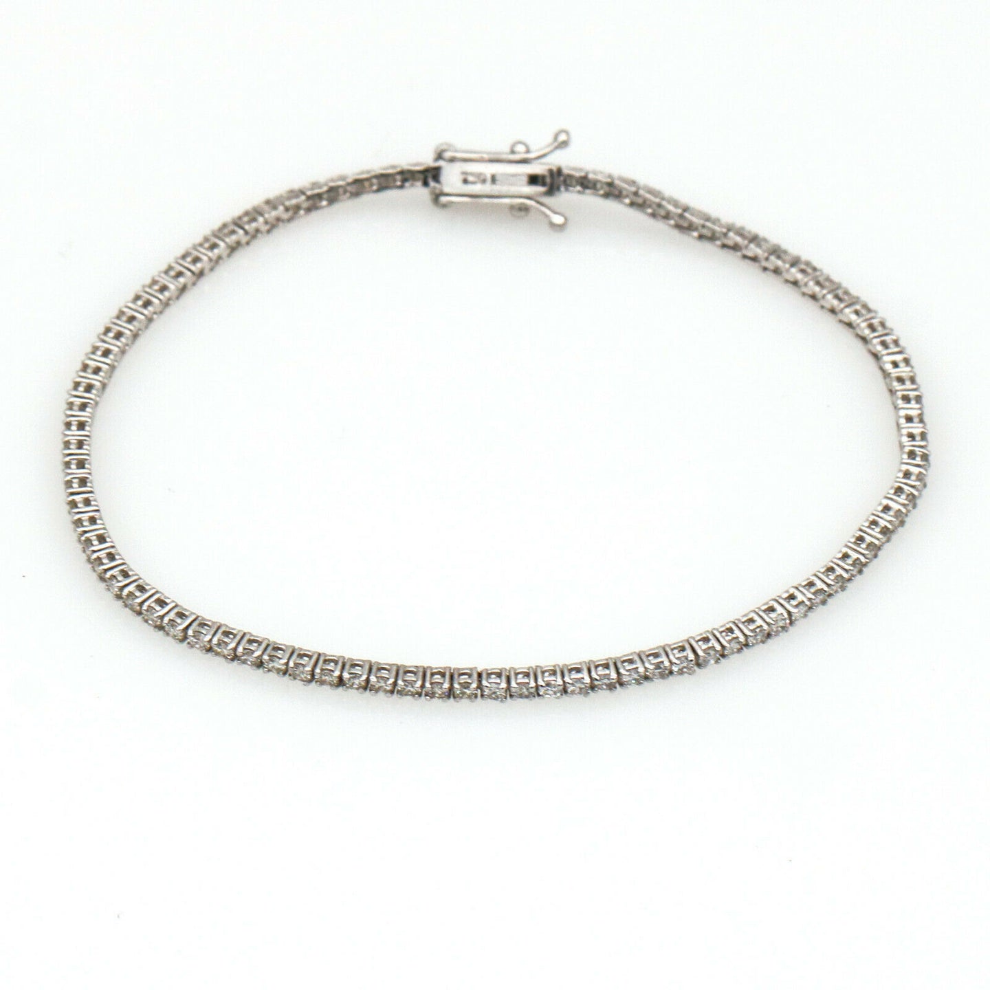 Women's Diamond Tennis Bracelet in 18k White Gold 1.96 ct