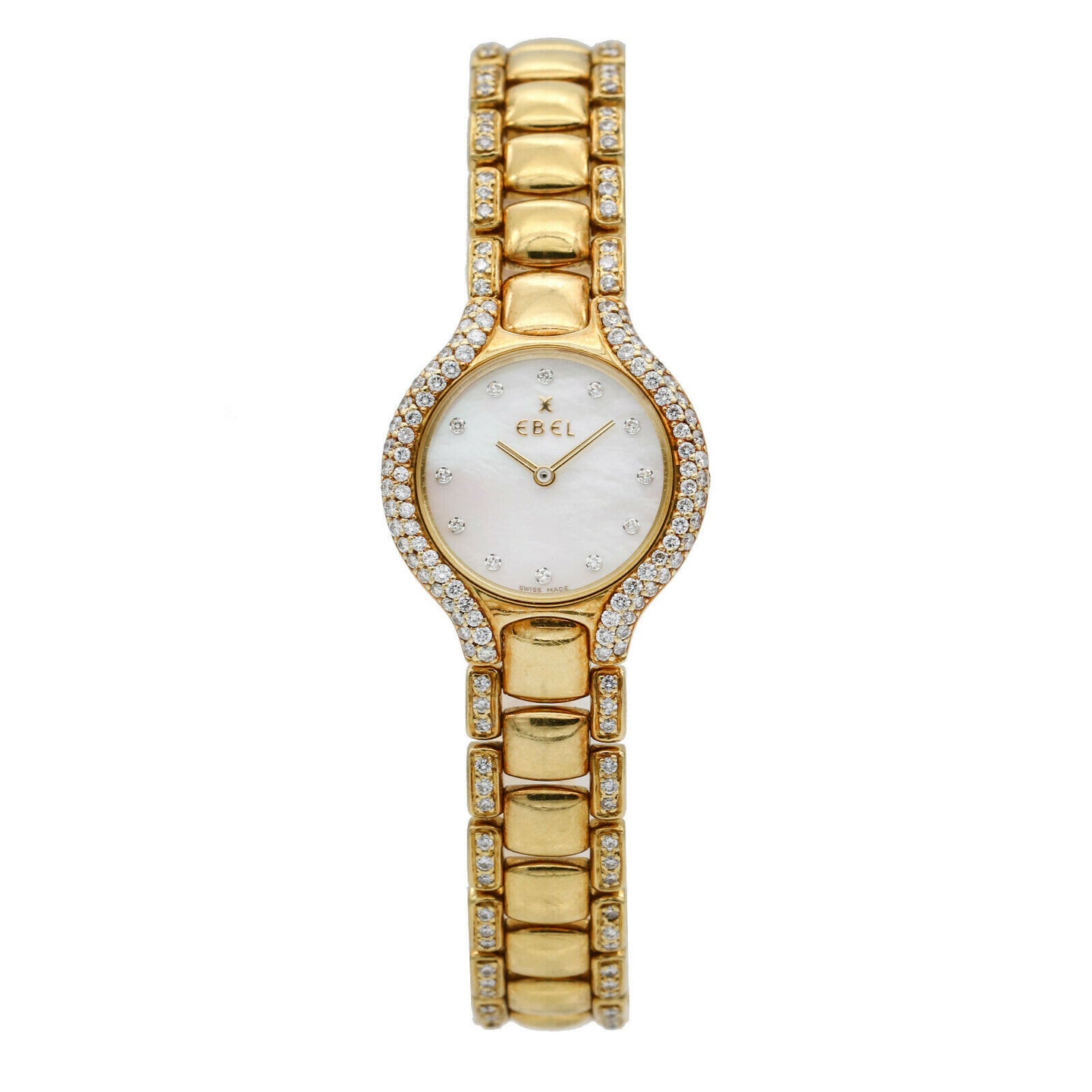 Ebel Beluga Women's 18k Yellow Gold Watch with MOP Dial and Diamonds