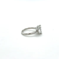 Platinum 2.55CT European Cut Diamond Engagement Ring