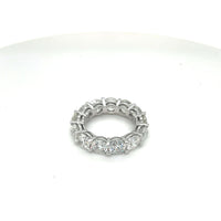 8.45ctw Round Diamond Eternity Band 18k White Gold