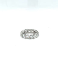 8.45ctw Round Diamond Eternity Band 18k White Gold