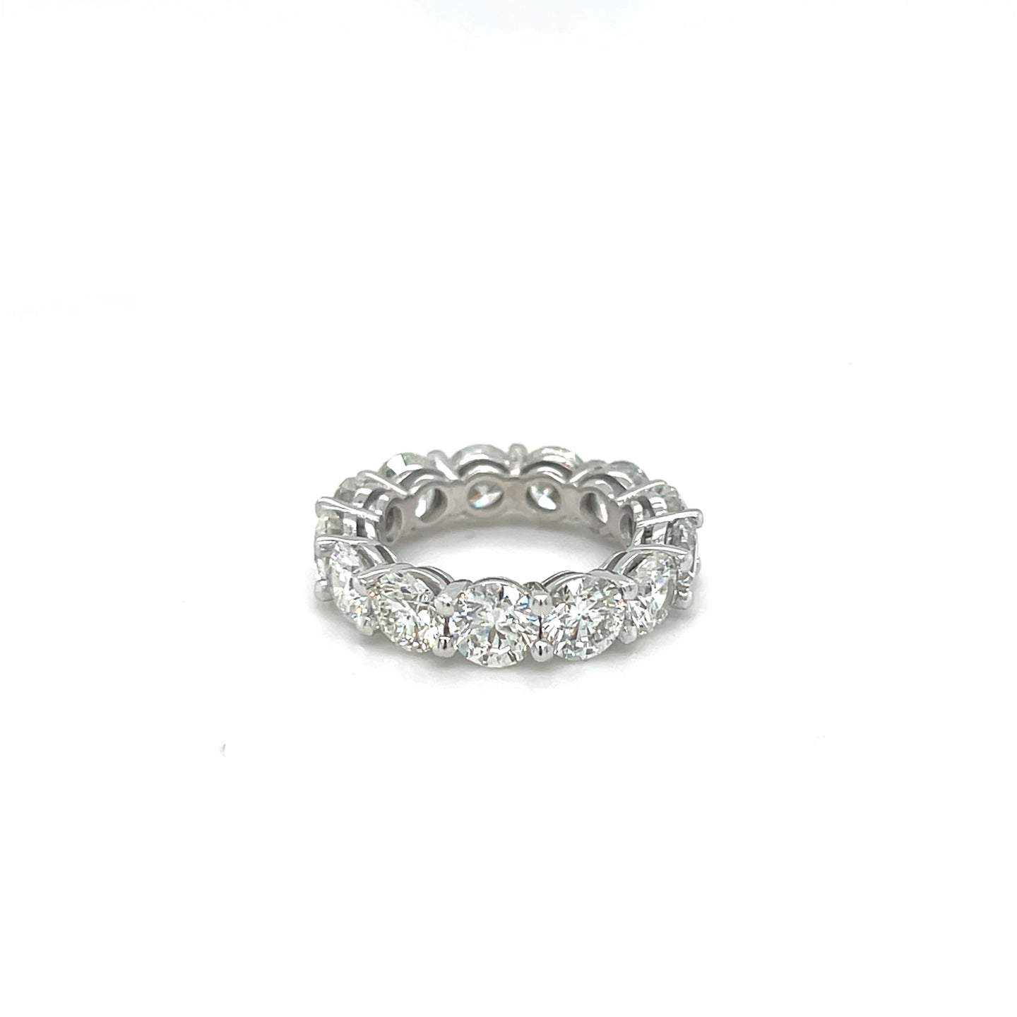 8.45ctw Round Diamond Eternity Band 18k White Gold