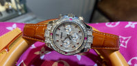 Diamond And Ruby White Gold Rolex Daytona