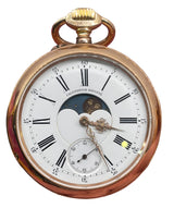 14k Gold Calendrier Breveté pocket watch