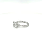 2.31ct White Gold Oval Cut Diamond Engagement Ring