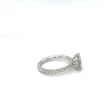 2.31ct White Gold Oval Cut Diamond Engagement Ring